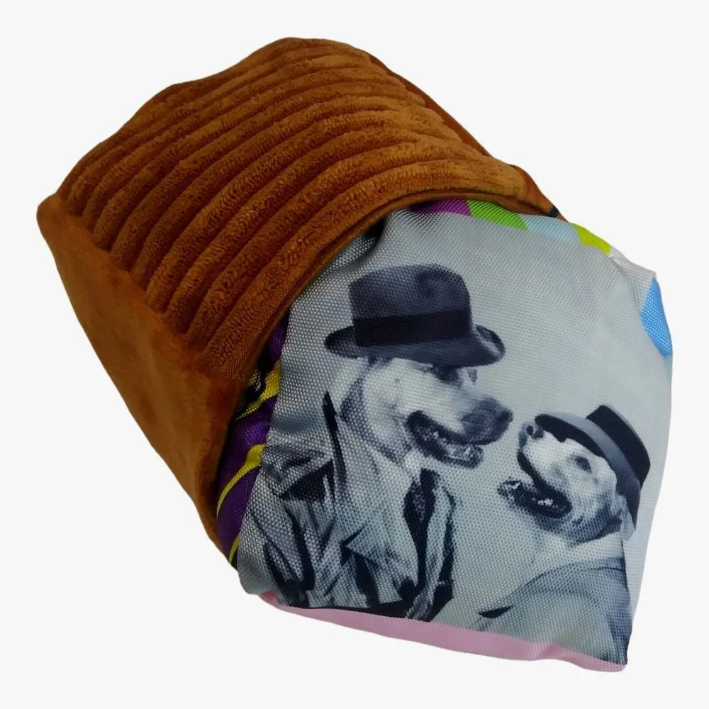 BARK‎ BOX Squeak A Vision TV Squeaky Crinkle Dog Chew Toy Size M Barkbox